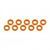 Arandelas aluminio 3x6x1 mm Naranja x10 uds.
