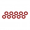 Aluminum Shim 3x6x0,5 mm Red x10 pcs