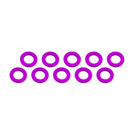 Aluminum Shim 3x6x0,5 mm Pink x10 pcs