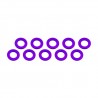 Aluminum Shim 3x6x0,5 mm Purple x10 pcs