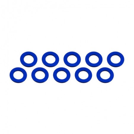 Aluminum Shim 3x6x0,5 mm Blue x10 pcs