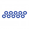 Aluminum Shim 3x6x0,5 mm Blue x10 pcs