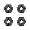 Wheel hexagons 1/12 Trial x4 pcs