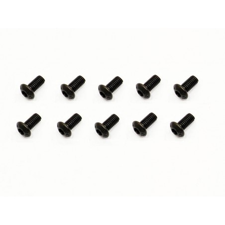 Tornillo allen cabeza boton M3x6mm x10 uds.