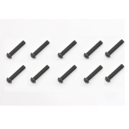 Tornillo allen cabeza boton M4x18mm x10 uds.