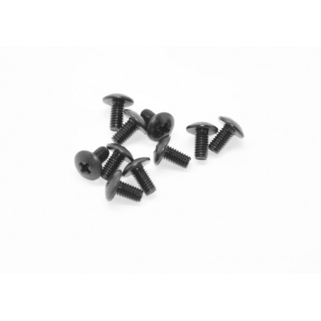 Screw philips round head widethread 2.5x6 x10 pcs