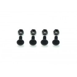 Tornillos Nylon M5x10 con tuerca 4+4 uds.