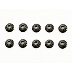 Nut nylock M4 Flanged x10 pcs