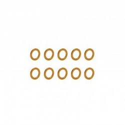 Arandelas 4x6x0.5mm Aluminio naranja x10 uds.