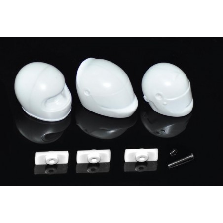 Set casco piloto carrocerias Formula 1 escala 1/10
