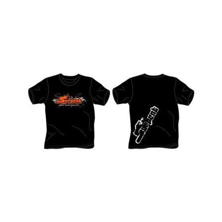 Camiseta Serpent Splash Negro Talla 3XL