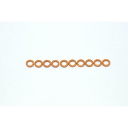 Casquillos ajuste 3x5x3mm Aluminio naranja.