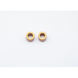 Casquillos ajuste 3x5x4mm Aluminio naranja x2 uds.