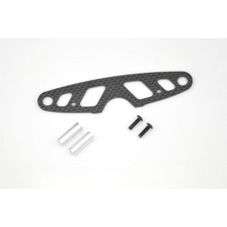 Soporte bumper delantero Carbono Serpent S411