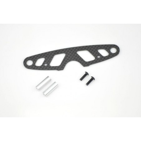 Soporte bumper delantero Carbono Serpent S411
