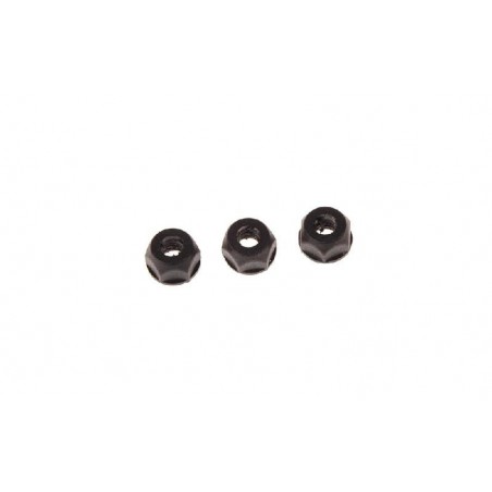 Nylon nut M4 Threated x3 pcs