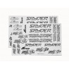 Decal sheet Spyder Black and White x2 pcs