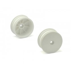 Llantas delanteras blancas 1/10 4x4 TT electrico x2 uds.