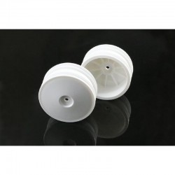 Llantas delanteras blancas 1/10 4x4 TT electrico x2 uds.