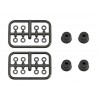 Shock travel limiter 0,75 x8 pcs + 1.25 x4 pcs + caps x4 pcs SRX
