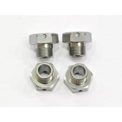 Wheel hexagon Aluminum x4 pcs