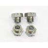Wheel hexagon Aluminum x4 pcs