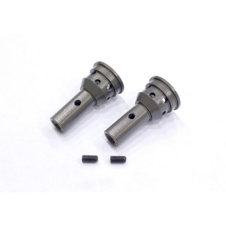 Wheel axle Aluminum x2 pcs