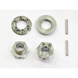 Wheel hexagon Light -2mm Nut and Pin x2 pcs
