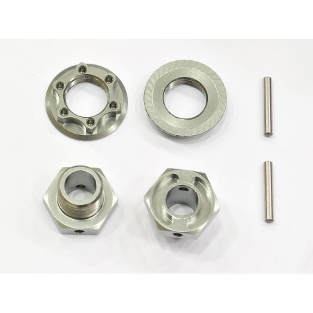 Wheel hexagon Light -2mm Nut and Pin x2 pcs