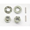 Wheel hexagon Light -2mm Nut and Pin x2 pcs