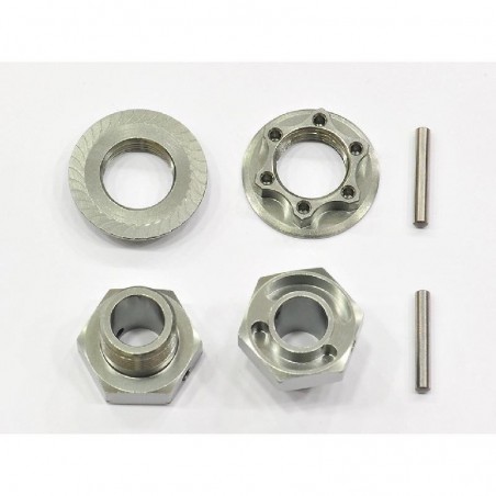 Wheel hexagon Light -1mm Nut Pin x2 pcs