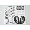 Decal sheet S811 Black and White x2 pcs
