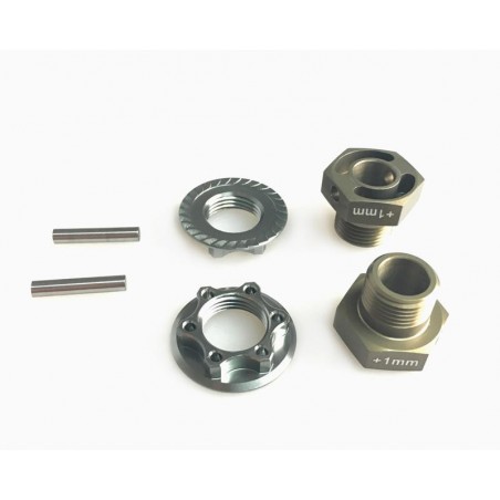 Hard Coated Wheel hexagon +1mm Light x2 pcs