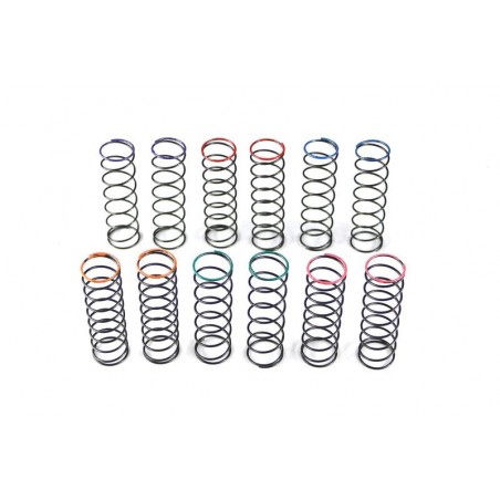 Set muelles amortiguacion traseros distintas durezas x6 pares