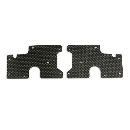 Insertos Carbono parte inferior trapecios traseros Serpent SRX8 x2 uds.