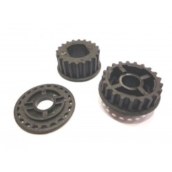 Pulley 2-Speed Shaft 20 + 21T x2 pcs