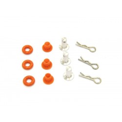 Fuel tank support Aluminum and Rubber cover x3 pcs