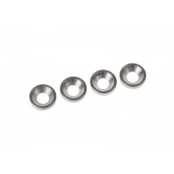 Arandela conica aluminio M4 x4 uds.