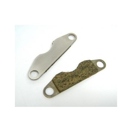 Brakeplate and pad set