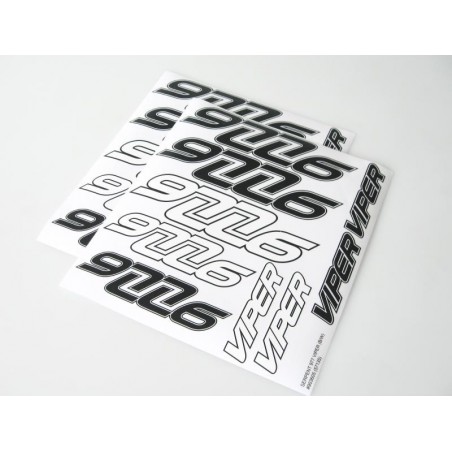 Decal sheet 977 Black and White x2 pcs