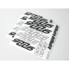 Decal sheet 977 Black and White x2 pcs