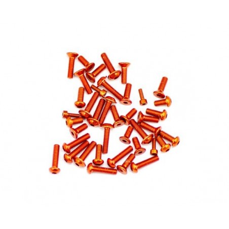 Set tornilleria superior bandeja lateral Aluminio Naranja 977 x40 uds.