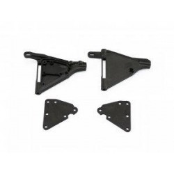 Trapecios delanteros inferiores V2 Serpent S988 x2 uds.