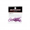 Body clips 1/10  Purple L + R x8 pcs
