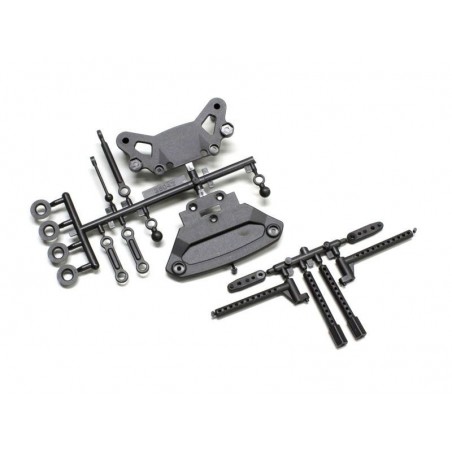 FA005 -  Paragolpes Rotulas Postes de carroceria Set Kyosho Fazer