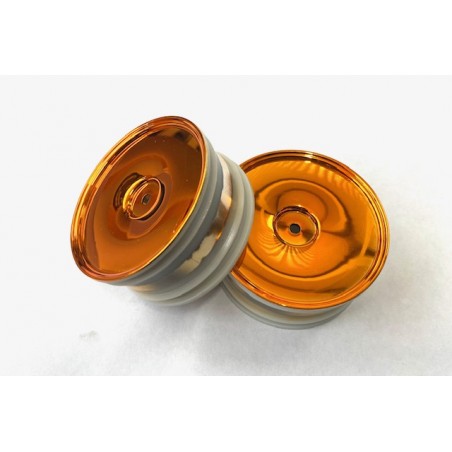 06031PL - Chromed Orange Buggy 1/10 REAR Wheels x2 pcs