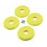 Stiffeners disc for 1/8 Buggy Evo Wheel Yellow x4 pcs