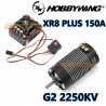 Combo Hobbywing XR8 Plus 150A + Xerun G3 2250kv Sensored