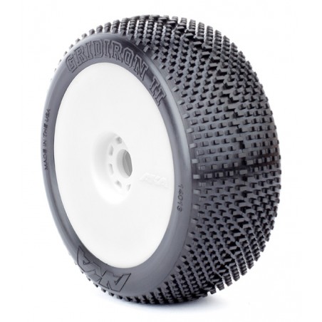 1/8 Buggy Gridiron II Medium - Long Wear EVO Glued White