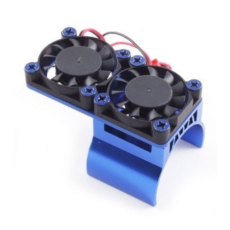 Disipador motor brushless 36mm RC540 + ventiladores